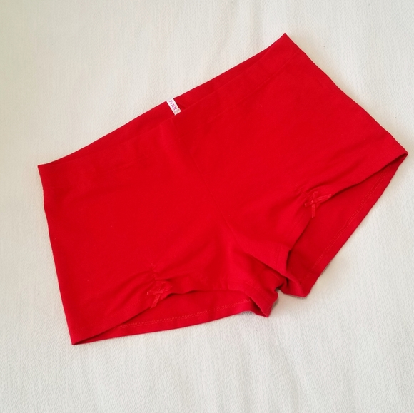 Victoria's Secret PINK Vintage Low Rise Boyshort Panty NWT Silver Glitter Red - Picture 3 of 11